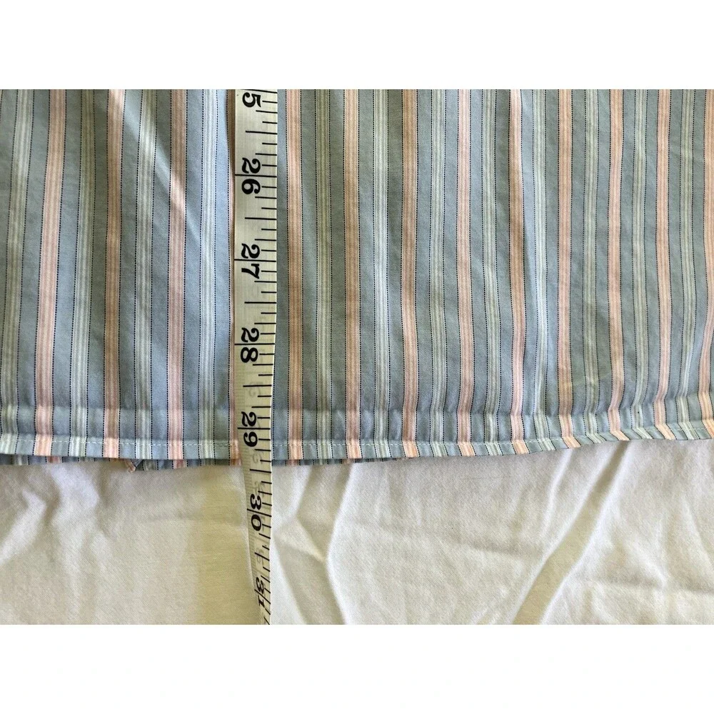 Premium J. Crew Italian Fabric Dress Shirt Men's Medium 15-15.5 Multi-Stripe